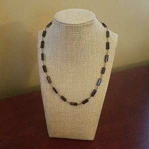 Handmade link necklace Smokey Quartz &  Copper